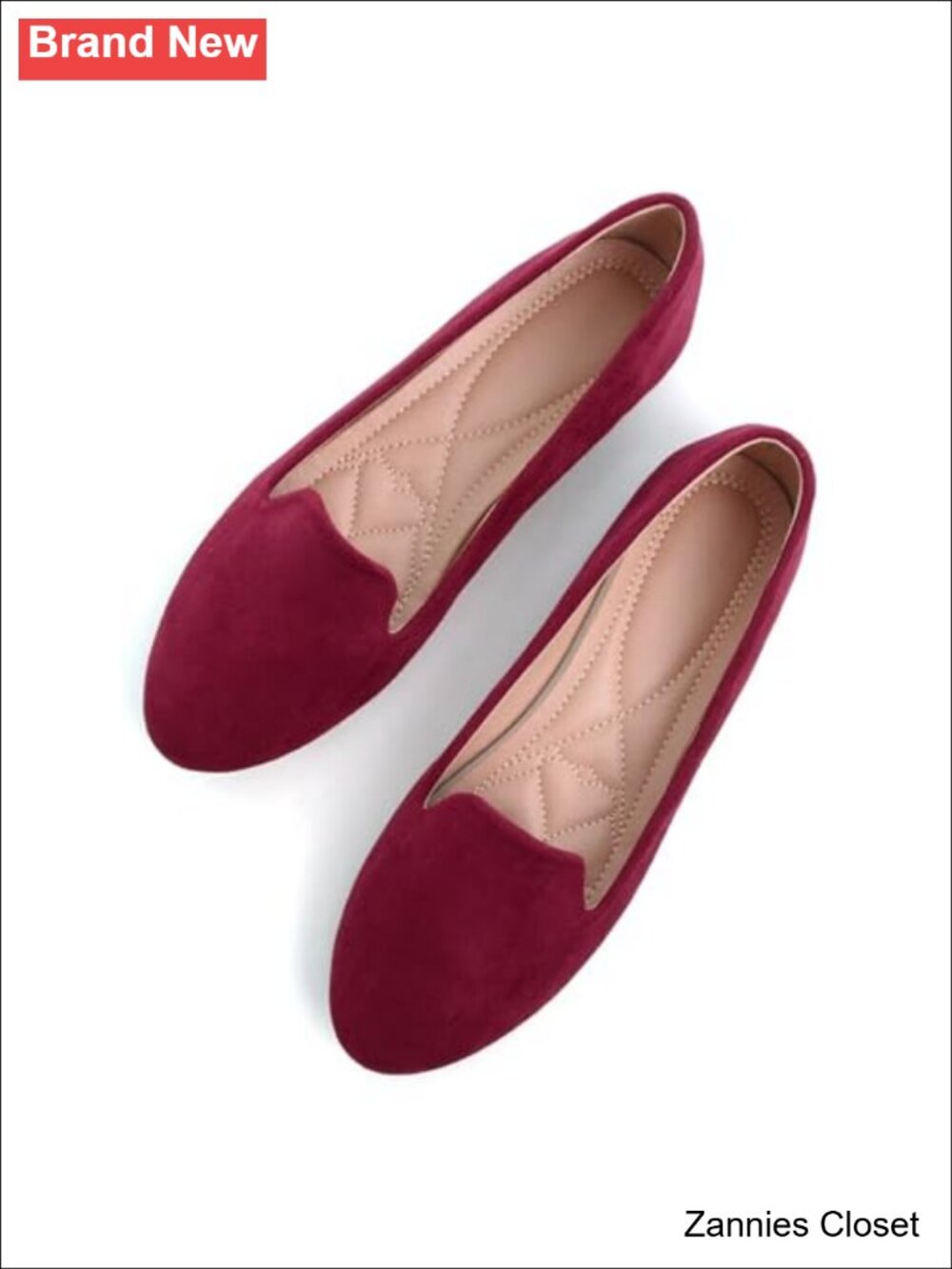 ✨ Women's Round Toe Ballet Flats Comfortable Slip-On Vegan Shoes Casual